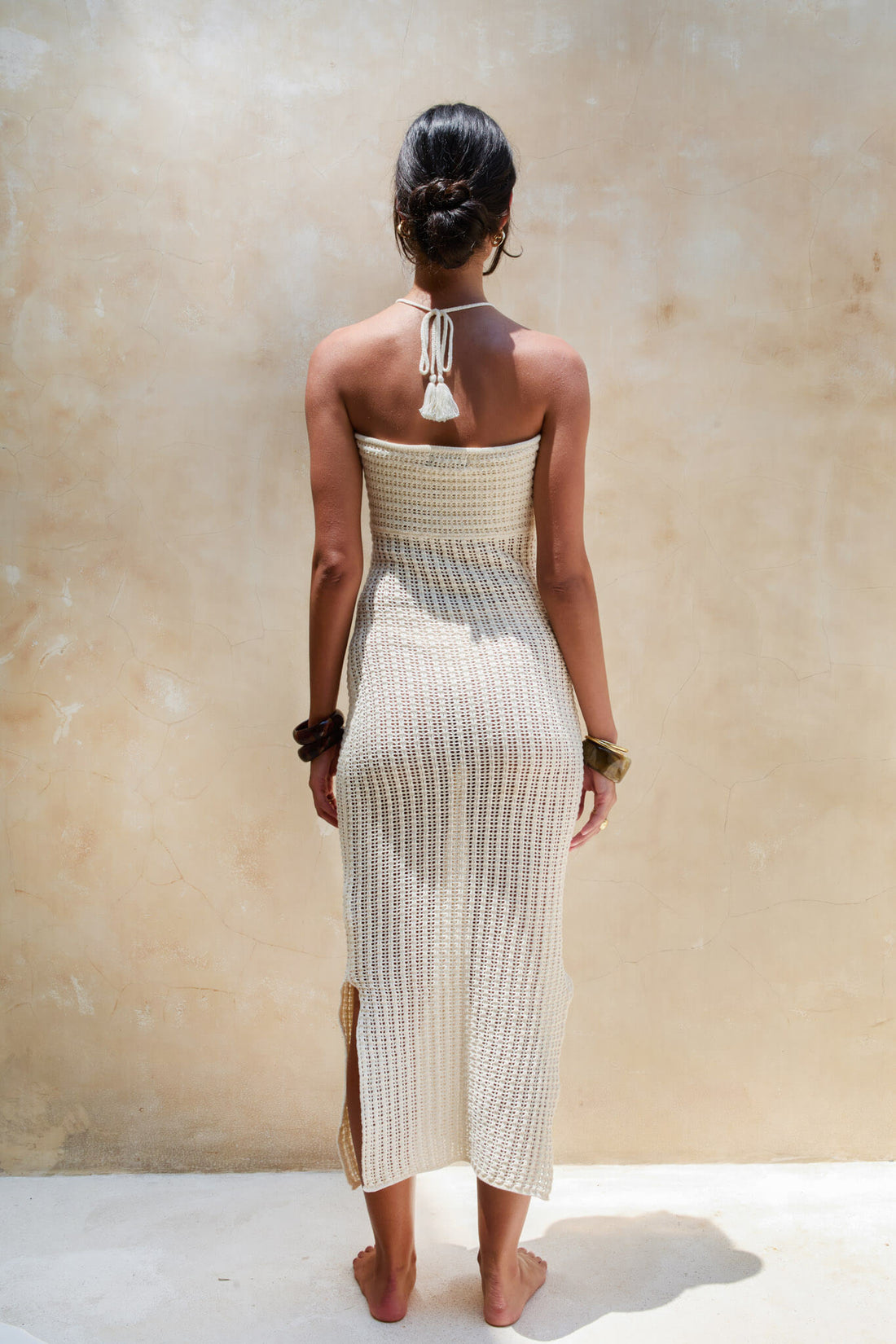 Frankie Knit Dress Off White