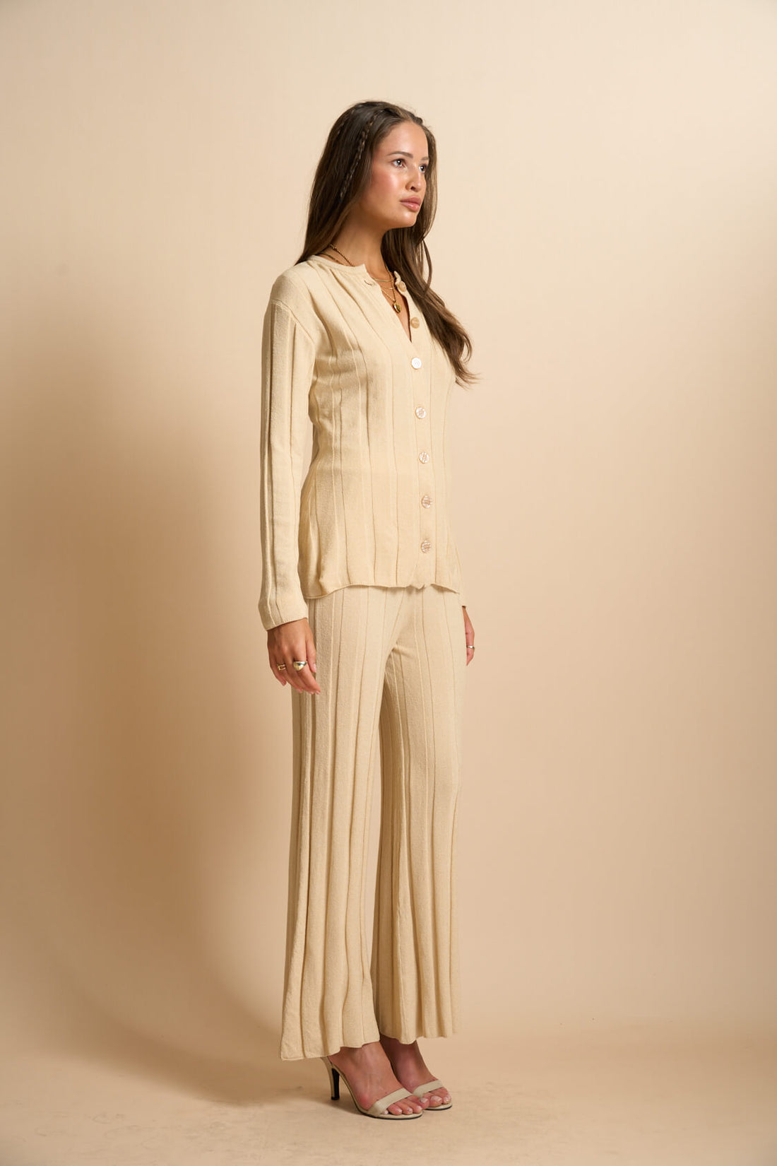 Liora Knit Pants Beige