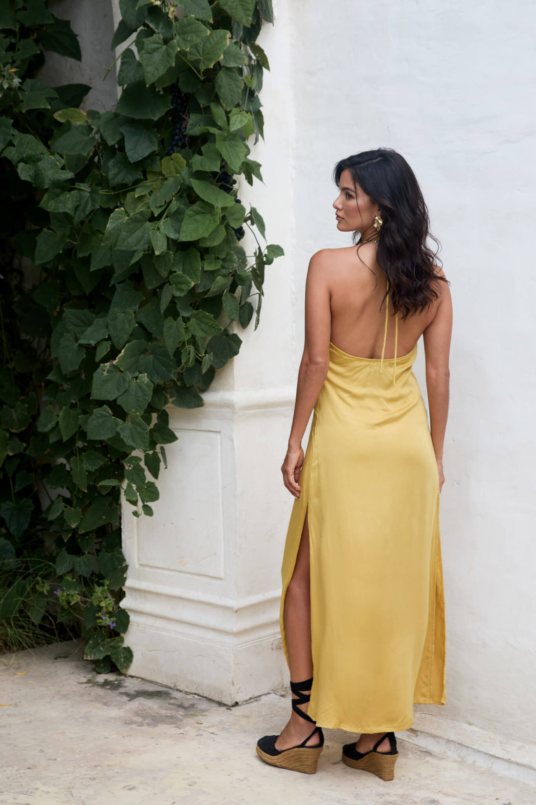 Maurie Long Dress Gold