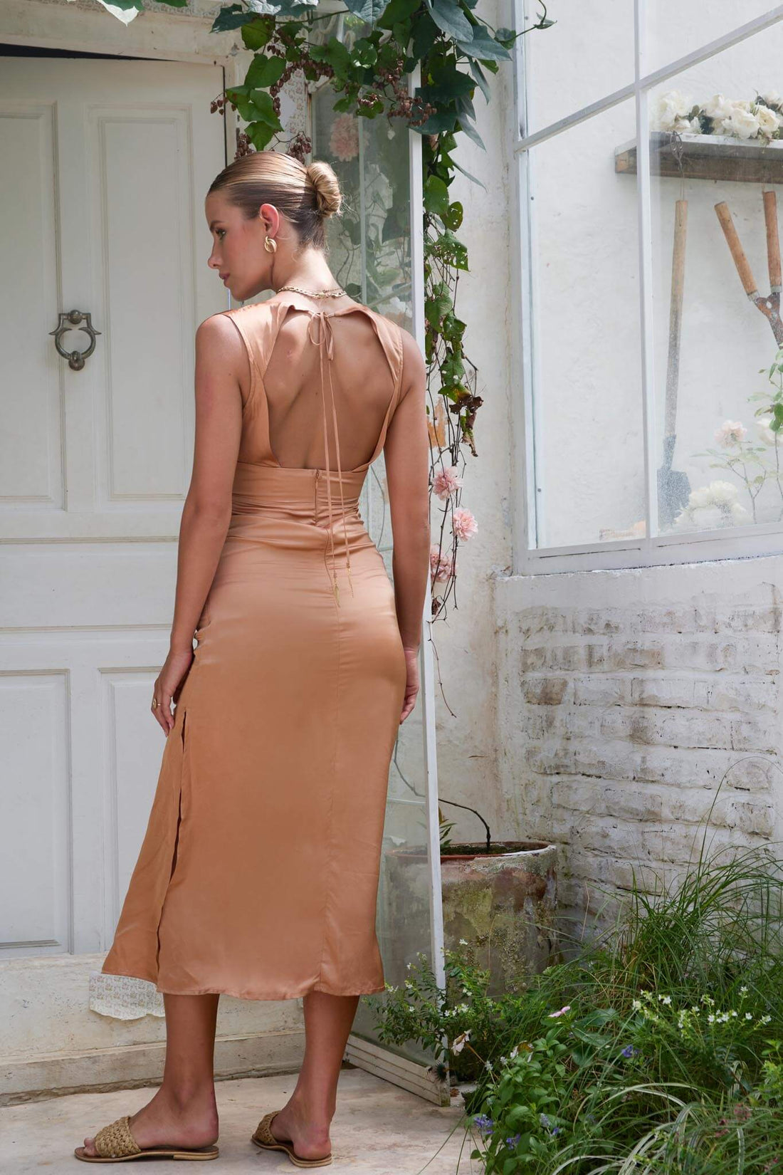 Vivi Midi Dress Mocha Mousse