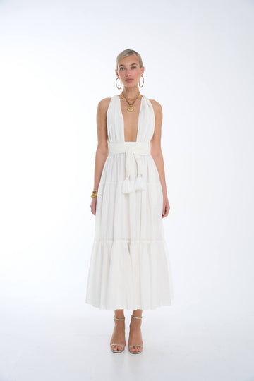 Rae Maxi Dress White