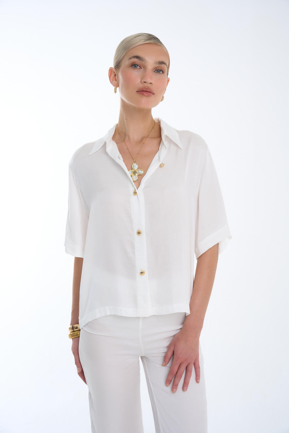 Thea Shirt White