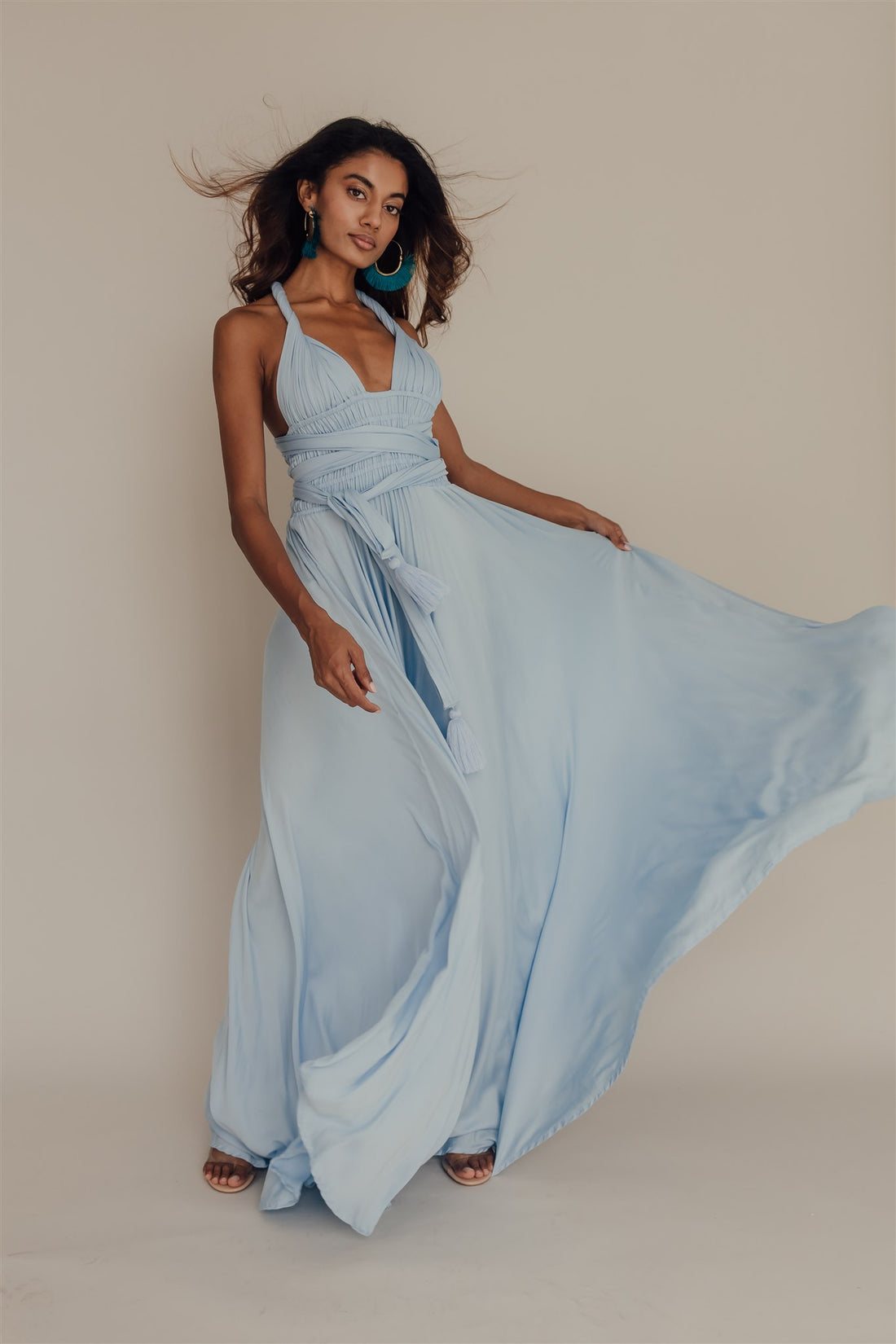 Kenza Belted Maxi Dress Summer Song