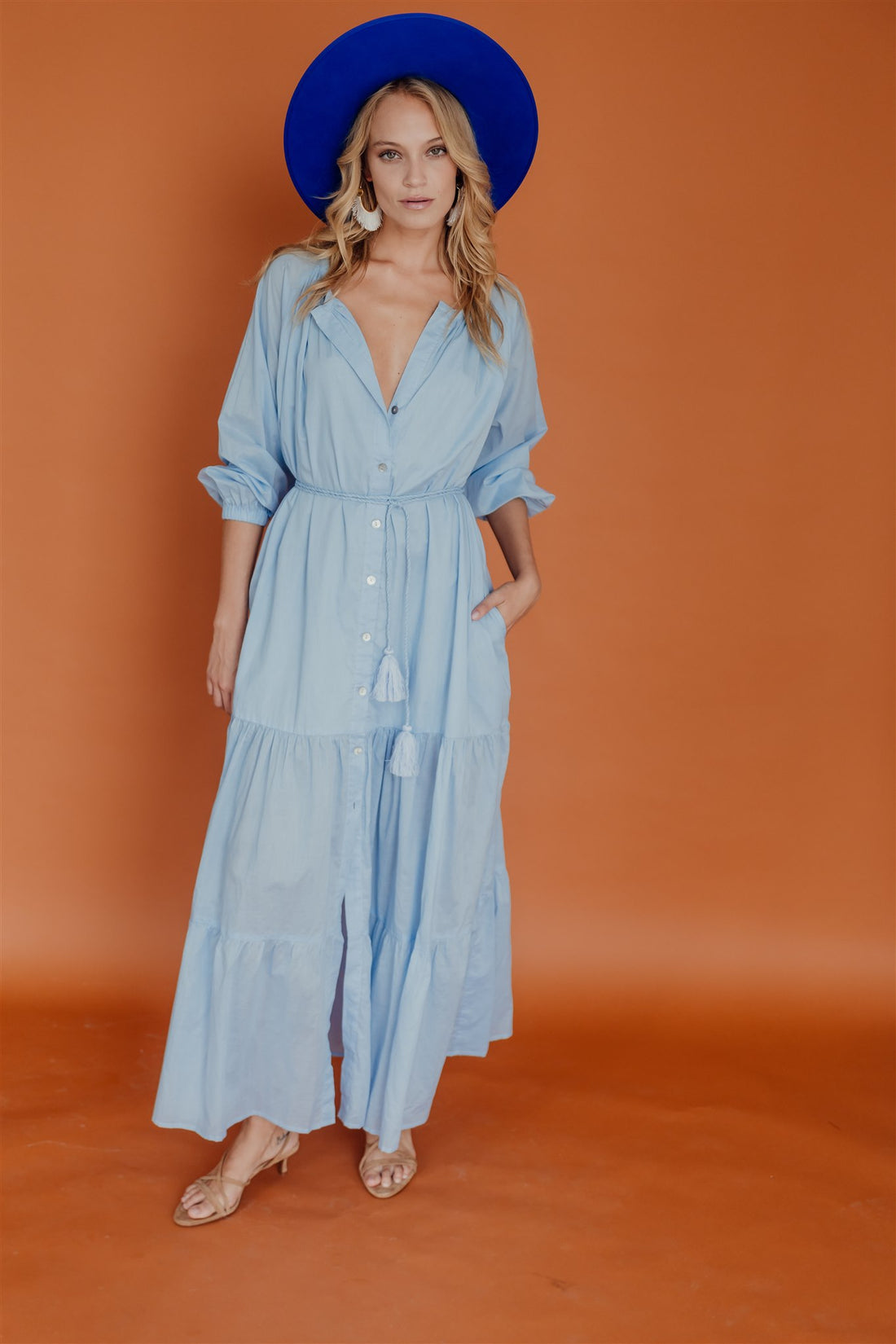 Olivia Maxi Dress Long Sleeves Summer Song