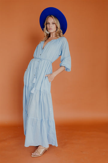 Olivia Maxi Dress Long Sleeves Summer Song