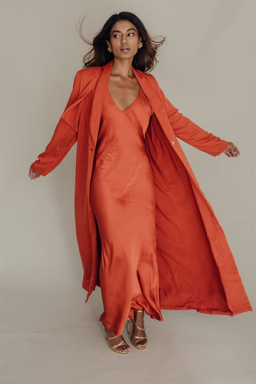 Zoe Trench Coat Burnt Sienna