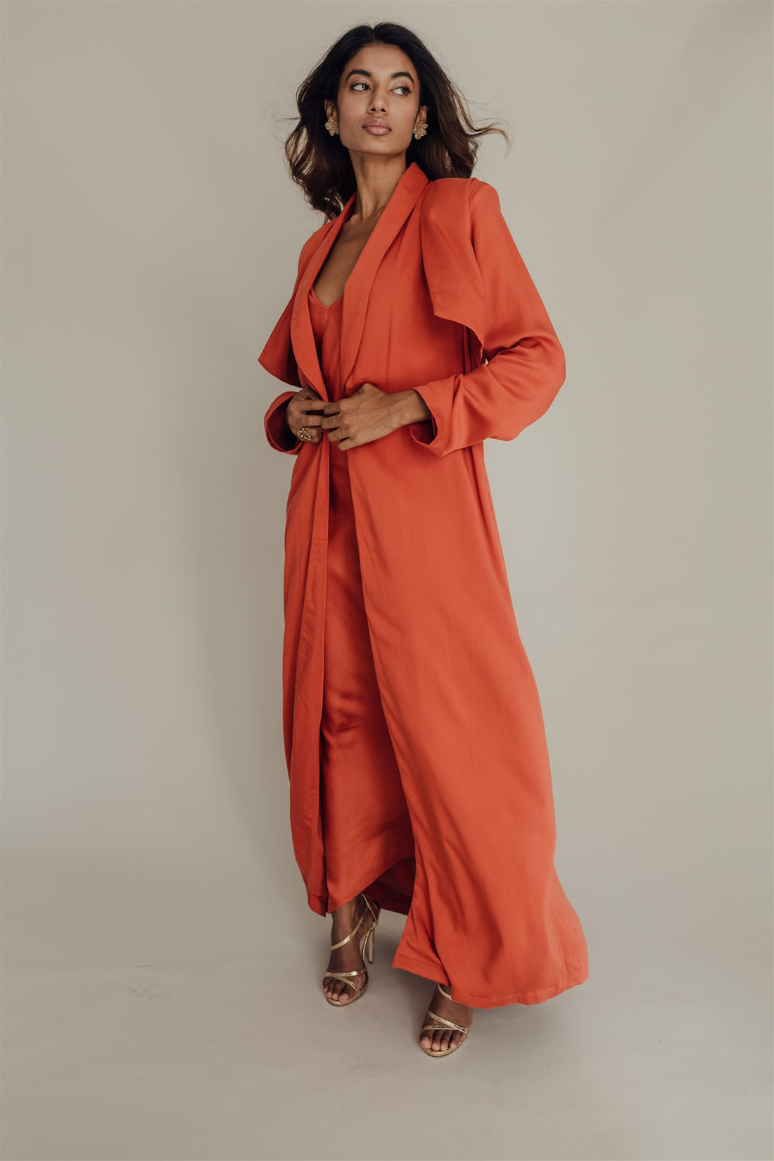 Zoe Trench Coat Burnt Sienna