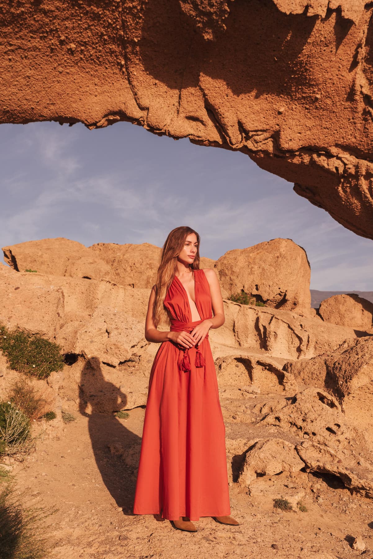 Athena Belted Maxi Dress Sienna