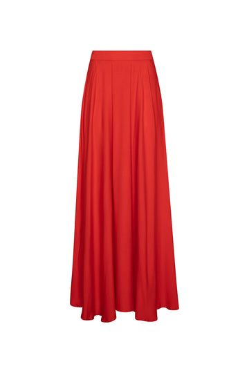 Zahra Maxi Skirt Fiery Red