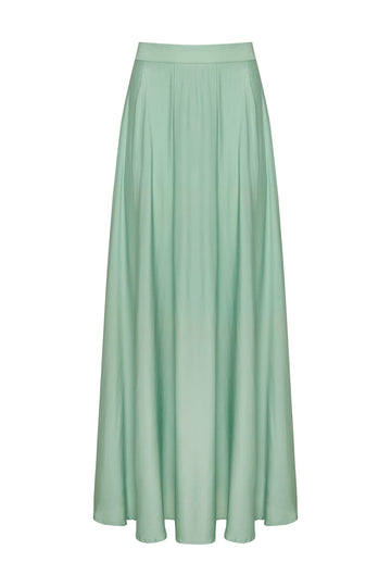 Zahra Maxi Skirt Grayed Jade