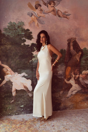 Tasia Long Dress Ivory