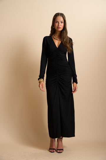 Vestido largo negro Selena