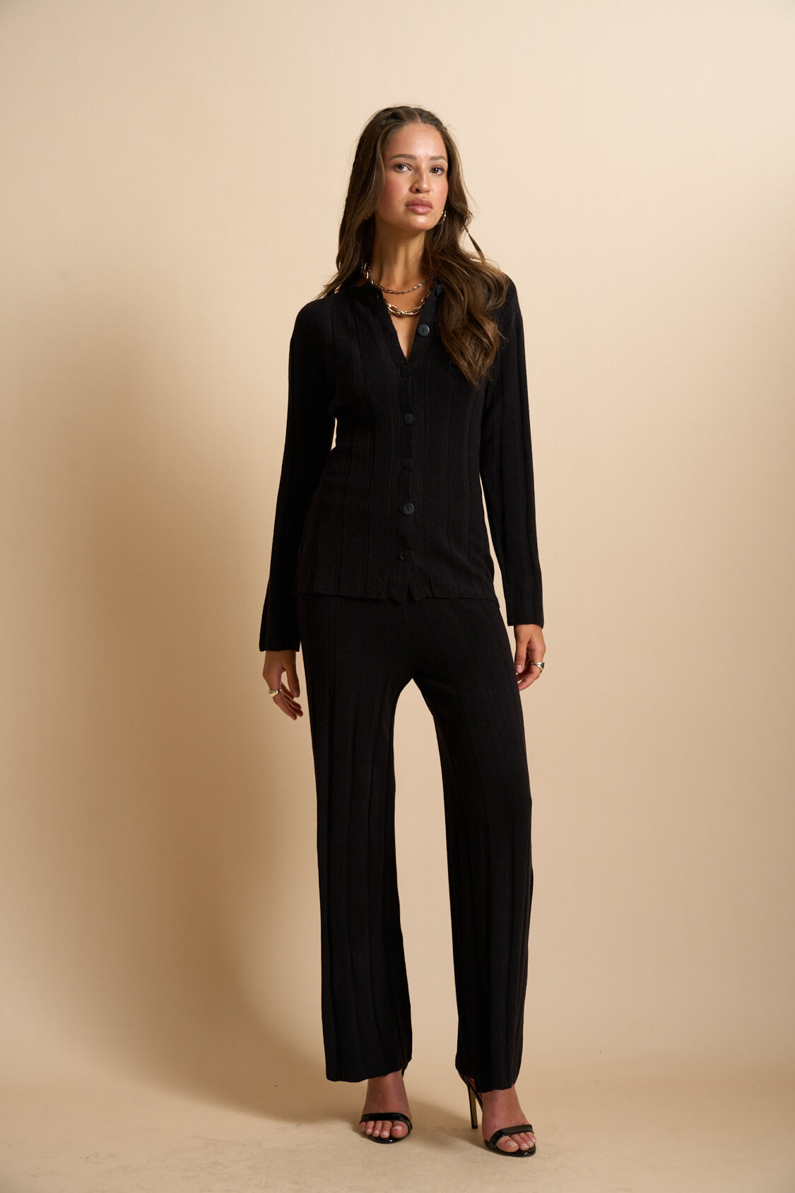 Liora Knit Pants Black