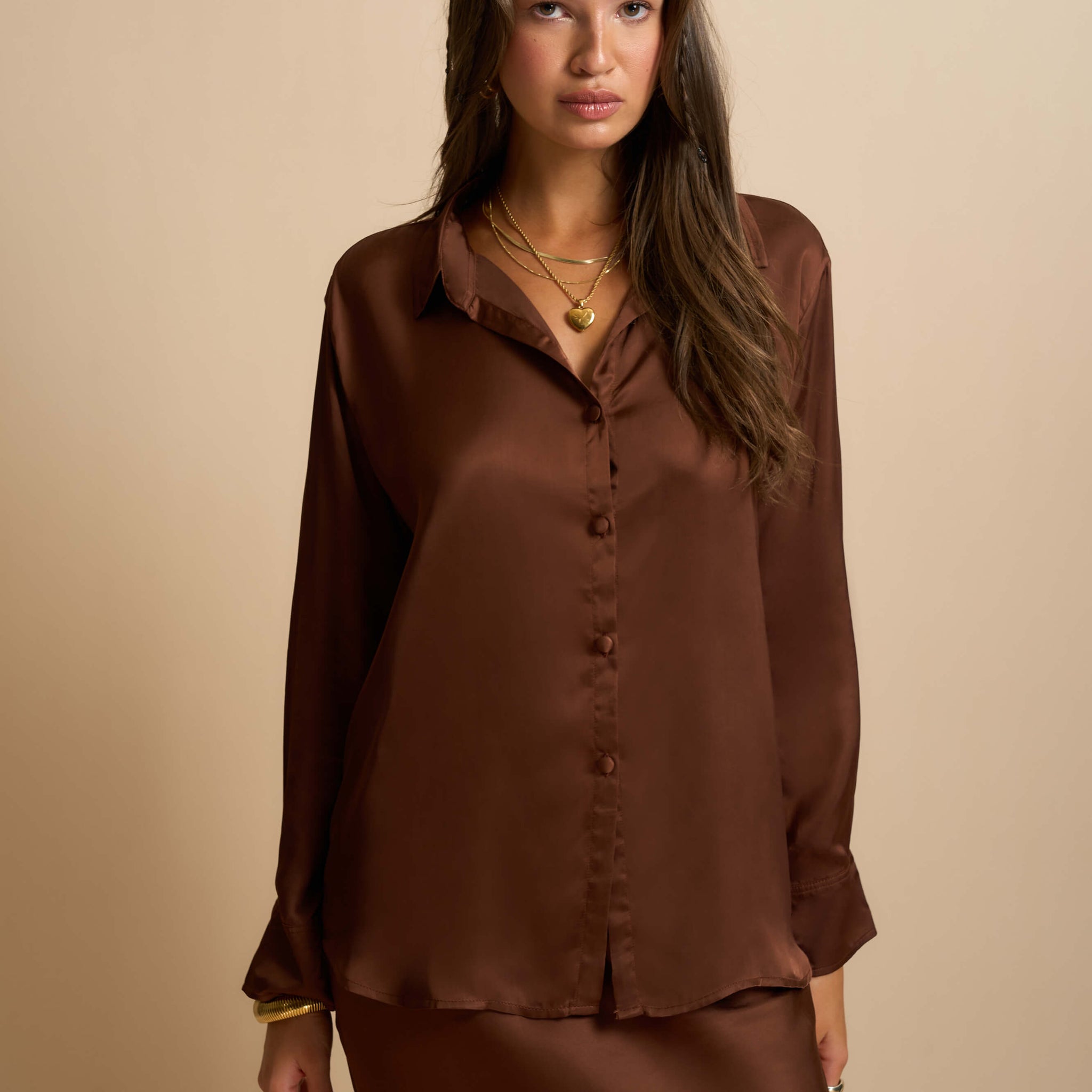 Camisa Juno Chocolate