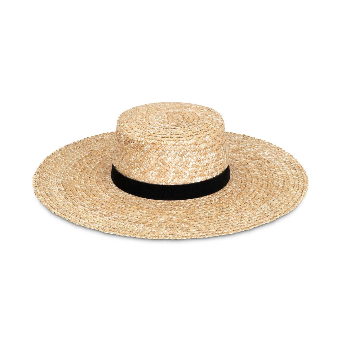 Sombrero canotier ancho Mira color arce