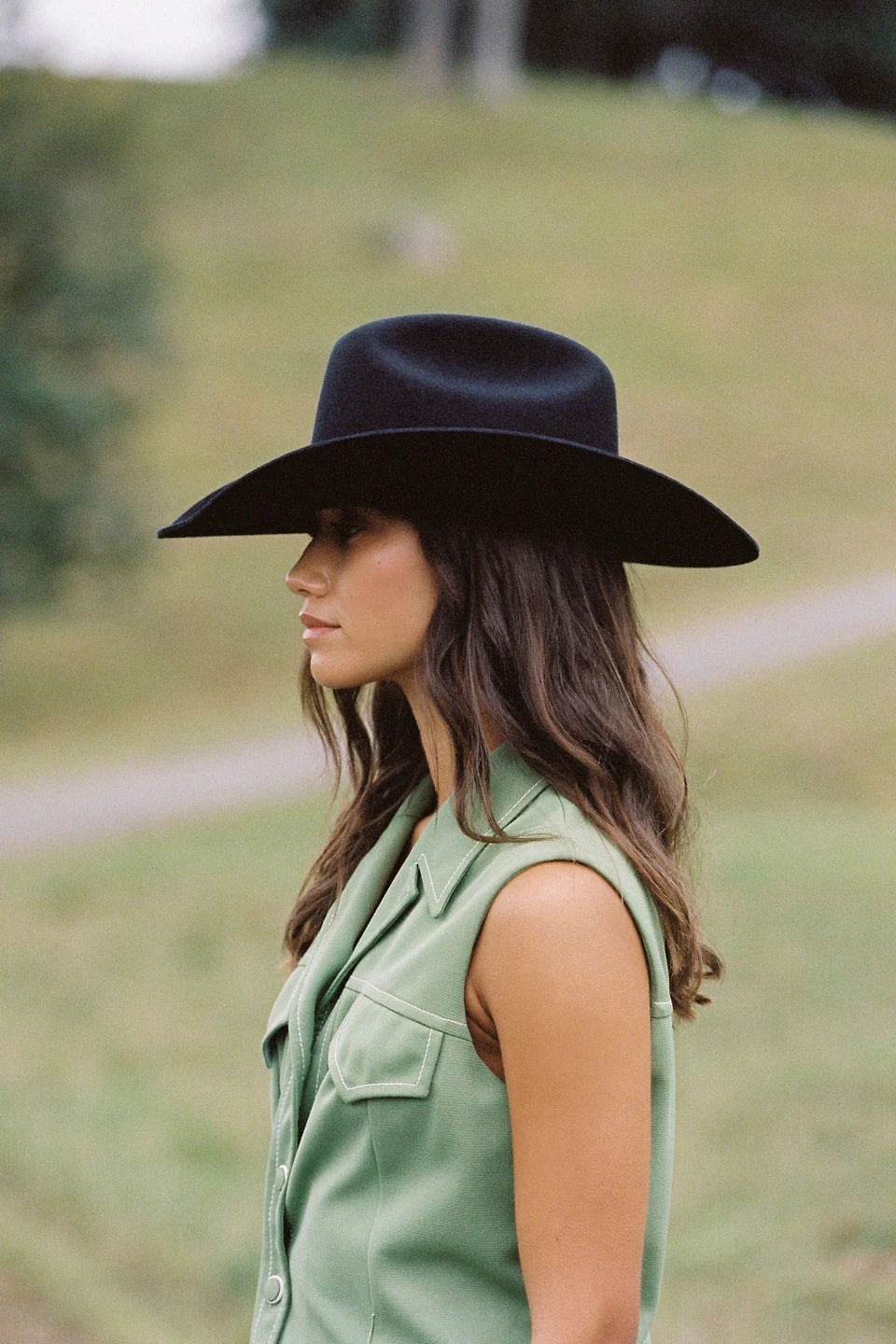Sombrero de vaquero Wilder negro