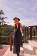 Dea Belted Maxi Dress Black | Black Book Fashion