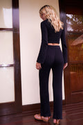 Noori Knit Pants Black | Black Book Fashion