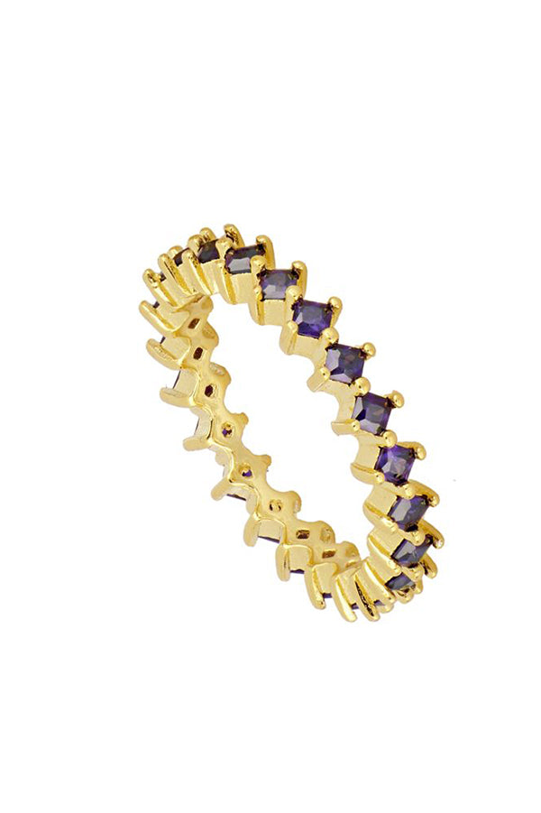 Lilac Zirconias Ring | Black Book Fashion