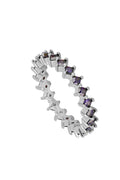 Lilac Zirconias Ring | Black Book Fashion