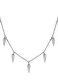 Triangles zirconia necklace | Black Book Fashion
