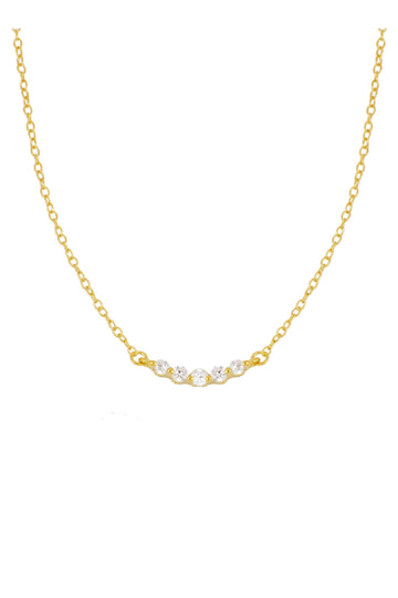 Zirconias  Row Necklace