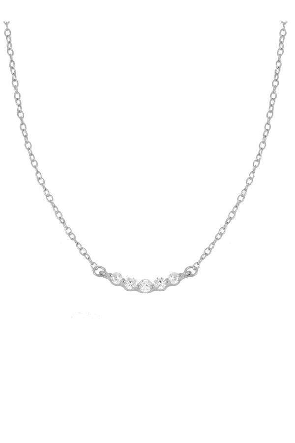 Zirconias  Row Necklace