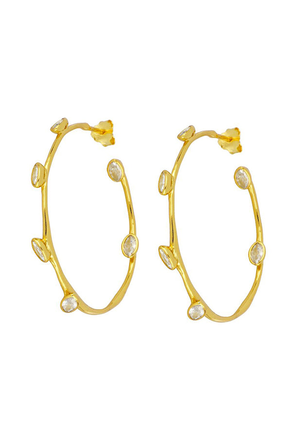 Zirconia Hoops | Black Book Fashion