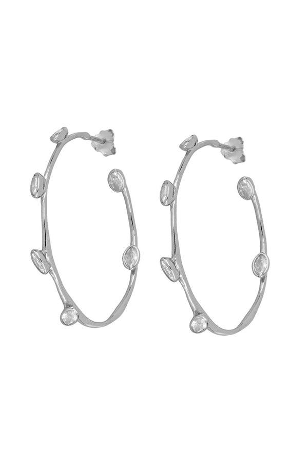 Zirconia Hoops | Black Book Fashion